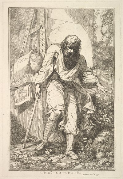 جيرارد لايرسي من كتاب Fifteen Etchings المخصص للسير جوشوا رينولدز ، 8 ديسمبر 1778. بواسطة جون هاميلتون مورتيمر