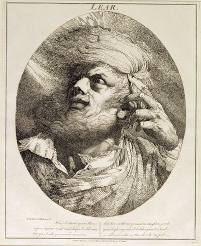 لير ، من الملك لير ، الفصل الثالث ، المشهد 3 ، 1776 بواسطة جون هاميلتون مورتيمر