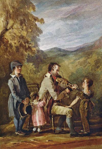 Blid Fiddler (حبر ومرحاض على الورق) بواسطة جون هاردن