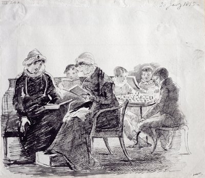 تركيز 1815 (قلم وحبر على ورق) بواسطة جون هاردن