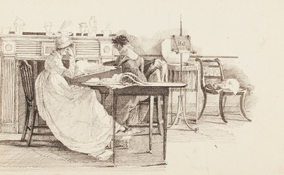 قراءة في الموقد ، 1805 بواسطة جون هاردن