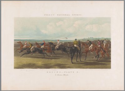 بداية خاطئة في سباق الخيل السباق - اللوحة 2. بداية خاطئة (العنوان على الكائن) فورس الوطنية للرياضة (عنوان السلسلة) فورز الوطنية للرياضة (عنوان المسلسل) بواسطة وليام سمرز