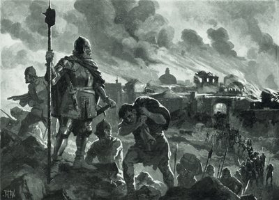 إيفان الأسود أضرم النار في Zhabliak ، 1484 بواسطة جون هاريس فالدا