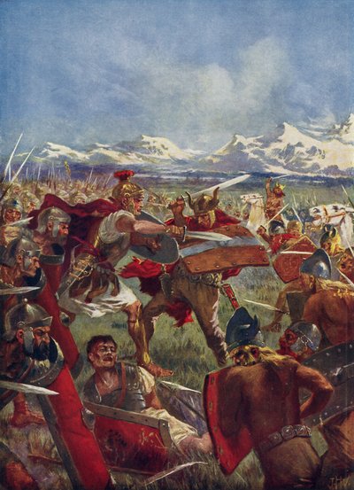 مبارزة Marcellus مع Virdumarus بواسطة جون هاريس فالدا