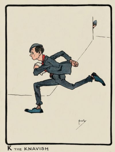 K the Knavish - J. Hassall - Drawing ، 1903 بواسطة جون هاسال