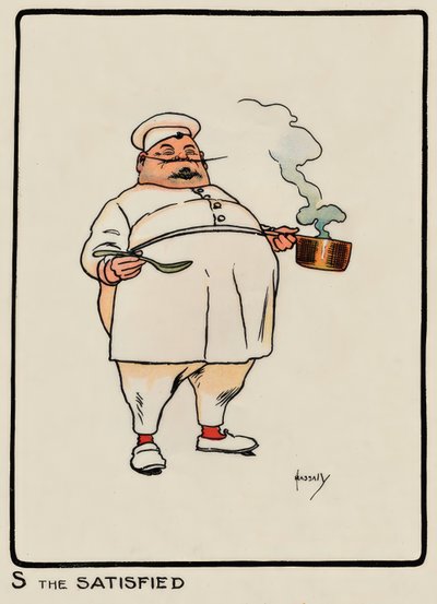 راضٍ - ج. هاسال - رسم 1903 بواسطة جون هاسال