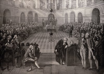 مجلس العموم الأيرلندي ، 1790 م ، كوليج جرين ، دبلن ، من "أخبار لندن المصورة" ، 4 أكتوبر 1886 بواسطة جون هايتر