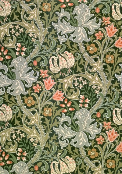 خلفية Golden Lily ، من تصميم John Henry Dearle (1860-1932) لـ Morris and Company ، 1897 بواسطة جون هنري ديرل