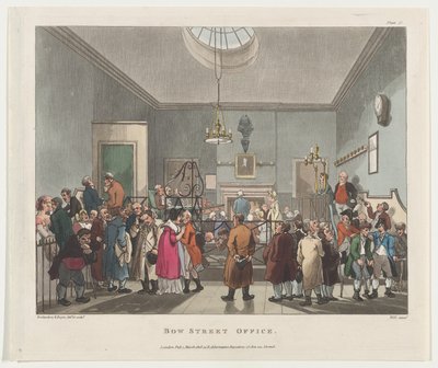 مكتب Bow Street ، 1 مارس 1808 ، 1 مارس 1808. بواسطة جون هيل