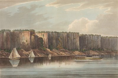 The Palisades رقم 19 من محفظة نهر هدسون ، 1823-24. بواسطة جون هيل