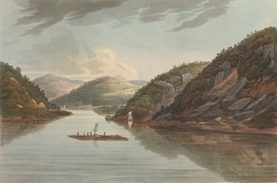 عرض بالقرب من Fort Montgomery رقم 22 تغير لاحقًا إلى رقم 18 من محفظة نهر هدسون ... ، 1822. بواسطة جون هيل