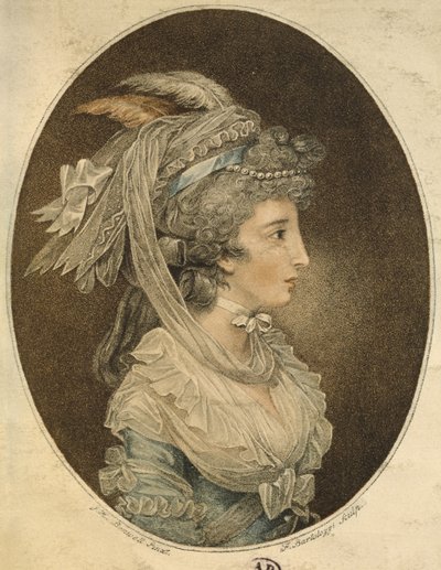 تصفيفة الشعر الإنجليزية ، نقشها فرانشيسكو بارتولوزي (1727-1815) (نقش الألوان) بواسطة جون هودجز بينويل