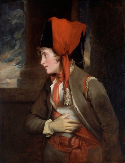 السيدة جوردان بدور فيولا في فيلم Twelfth Night (زيت على اللوح) بواسطة جون هوبنر