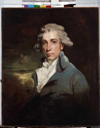 صورة للسياسي والكاتب المسرحي الأيرلندي ريتشارد برينسلي شيريدان (1751-1816) "(صورة للكاتب المسرحي ورجل الدولة اليميني ريتشارد برينسلي شيريدان (1751-1816) لوحة لجون هوبنر (1758-1810) القرن الثامن عشر خافت 77 × 30.3 سم متحف بواسطة جون هوبنر