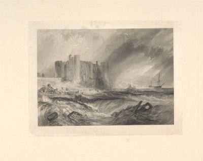 قلعة Laugharne ، Caermarthenshire بواسطة جون هورسبيرج