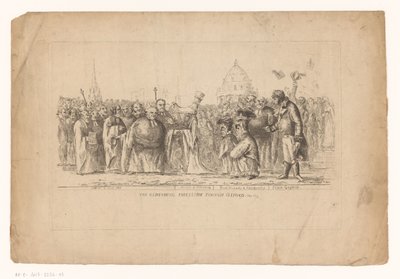 كاثرينا بولونا فان روسلاند في أكسفورد ، ١٨١٤ موكب أولدنبورغ عبر أكسفورد. مايو 1814 (العنوان على الكائن) بواسطة جون هيوز