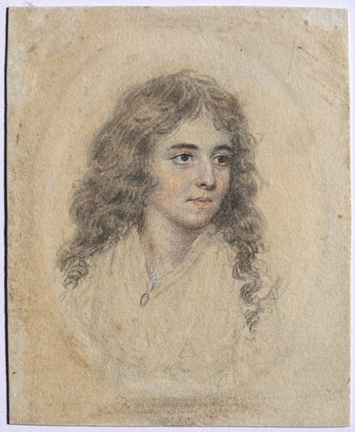 صورة لآنا ماريا وولف ، née Smart ، c. 1785. بواسطة John I. smart