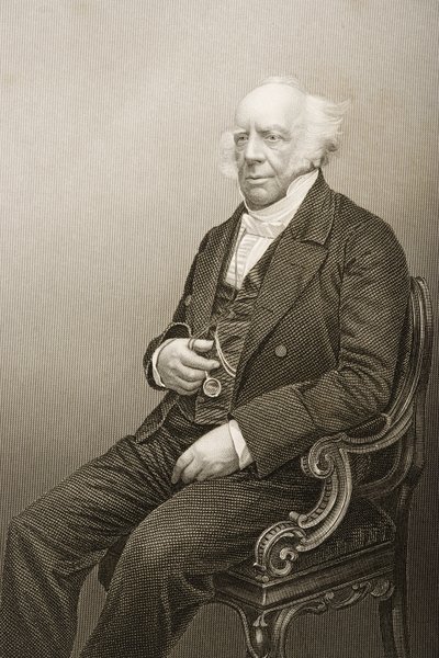 أندرو ريد (1788-1862) منقوش بواسطة DJ Pound من صورة فوتوغرافية ، من "غرفة الرسم للشخصيات البارزة ، المجلد 2" ، نُشر في لندن ، 1860 بواسطة جون جابيز إدوين بيزلي مايال