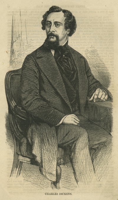 تشارلز ديكنز ، نقش بوبيت هوبر ، من مجلة هاربرز نيو الشهرية ، c.1864 بواسطة جون جابيز إدوين بيزلي مايال