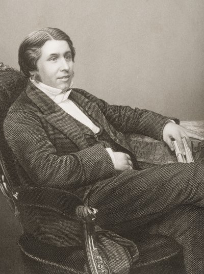 تشارلز هادون سبورجون (1834-1892) محفورة بواسطة DJ Pound من صورة فوتوغرافية ، من "غرفة الرسم للشخصيات البارزة ، المجلد 2" ، المنشورة في لندن ، 1860 بواسطة جون جابيز إدوين بيزلي مايال