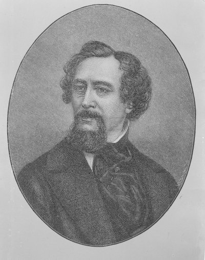 تشارلز جون هوفام ديكنز (1812-1870) بواسطة جون جابيز إدوين بيزلي مايال