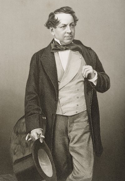جون بالدوين باكستون (1802-79) منقوش بواسطة DJ Pound من صورة ، من "غرفة الرسم للشخصيات البارزة ، المجلد 2" ، نُشر في لندن ، 1860 بواسطة جون جابيز إدوين بيزلي مايال