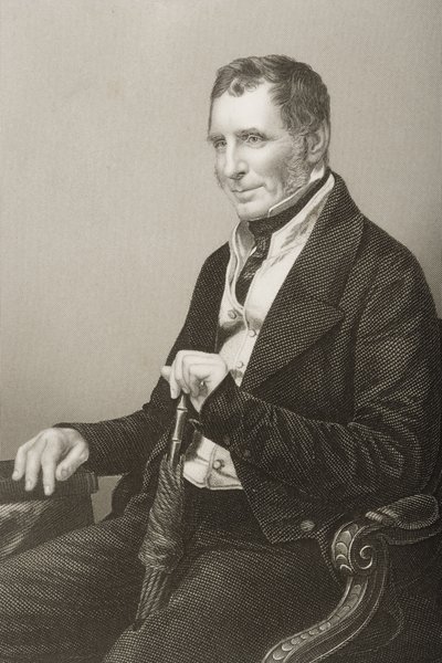 جوزيف وارنر هينلي (1793-1884) منقوش بواسطة DJ Pound من صورة ، من "غرفة الرسم للشخصيات البارزة ، المجلد 2" ، المنشور في لندن ، 1860 بواسطة جون جابيز إدوين بيزلي مايال