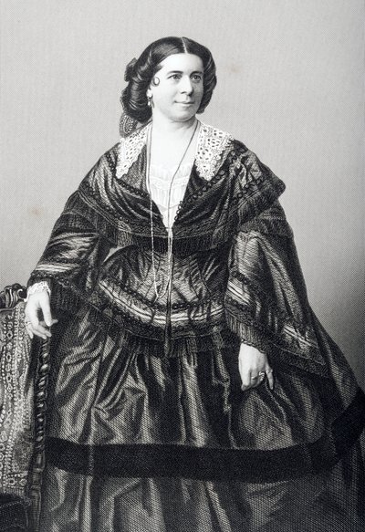 مدام آنا بيشوب (1810-1884) محفور بواسطة DJ Pound من صورة ، من "غرفة الرسم للشخصيات البارزة ، المجلد 2" ، المنشور في لندن ، 1860 بواسطة جون جابيز إدوين بيزلي مايال