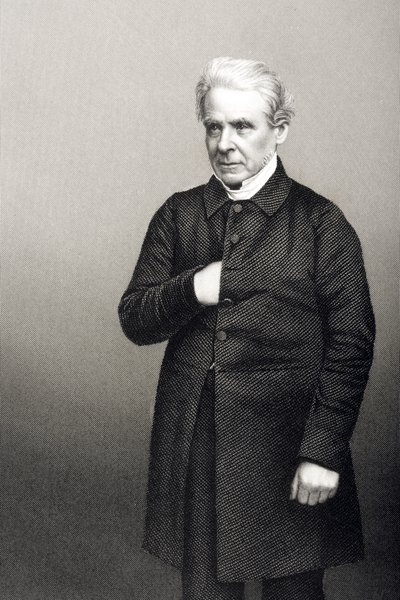 القس توماس دايل (1797-1870) محفور بواسطة DJ Pound من صورة ، من "غرفة الرسم للشخصيات البارزة ، المجلد 2" ، المنشور في لندن ، 1860 بواسطة جون جابيز إدوين بيزلي مايال