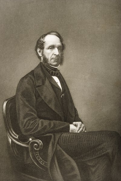 روبرت جروسفينور (1801-1893) منقوش بواسطة DJ Pound من صورة فوتوغرافية ، من "غرفة الرسم للشخصيات البارزة ، المجلد 2" ، نُشر في لندن ، 1860 بواسطة جون جابيز إدوين بيزلي مايال