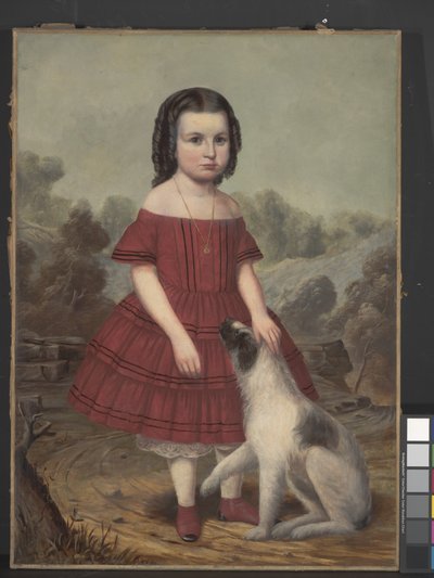 بورتريه لأليس ليون، حوالي عام 1855 (زيت على قماش) بواسطة John Jacob Hegler