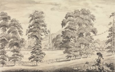 منظر طبيعي مع Ledbury Church Spire بواسطة جون جيمس باراليت