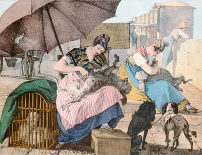 الكلب Groomers ، 1820 بواسطة جون جيمس شالون