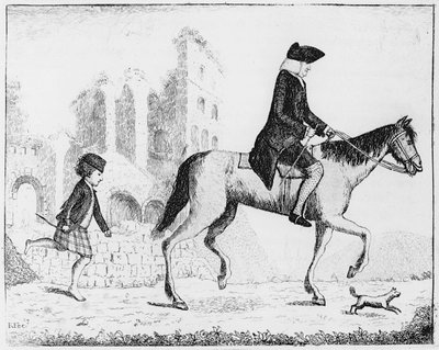 فرانسيس جاردن ، اللورد جاردنستون مع كلبه سماش وصبي المرتفعات ، 1784 بواسطة جون كاي