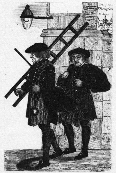 The City Tron Men ، توضيح من &39;Kay&39;s Edinburgh Portraits&39; لجون كاي ، تم نشره في 1830s بواسطة جون كاي
