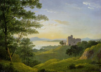 غروب الشمس في المرتفعات الغربية ، c.1820 بواسطة جون نوكس