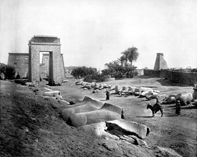 شارع أبو الهول ، الكرنك ، مصر ، 1893. بواسطة جون ل. ستودارد