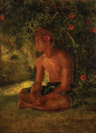 رسم ماوا ، آبيا. واحد من طاقم القارب لدينا ، 1891 بواسطة جون لا فارج أو لافارج