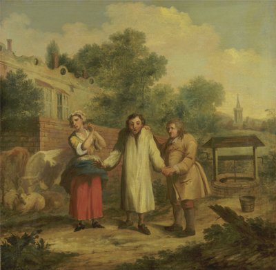 حب مأخوذ من يي بئر ، حوالي عام 1726 (زيت على قماش) بواسطة جون لاغوري