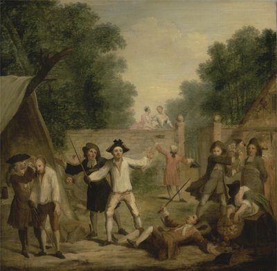 دفاع حب ، حوالي عام 1725 (زيت على قماش) بواسطة جون لاغوري