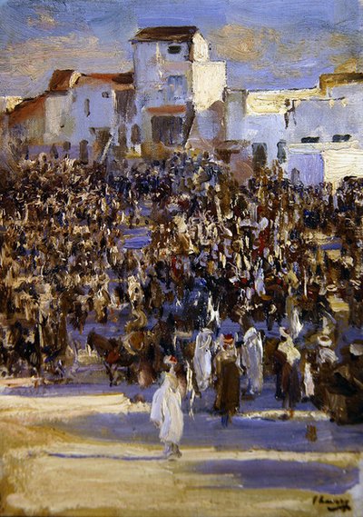 ساحة السوق ، طنجة (النفط على ظهر السفينة) بواسطة جون لافري