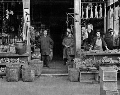 الحي الصيني في سان فرانسيسكو (صورة b / w) بواسطة جون لوسون ستودارد