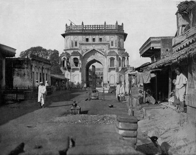 بوابة لكناو في الهند ج. 1890 (صورة ب / ث) بواسطة جون لوسون ستودارد
