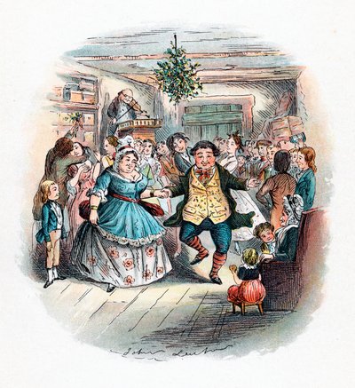 كارول عيد الميلاد: كرة Fezziwigs ، 1843 بواسطة جون ليتش