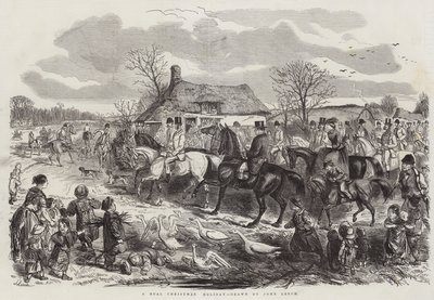 عطلة عيد الميلاد الحقيقية بواسطة John Leech