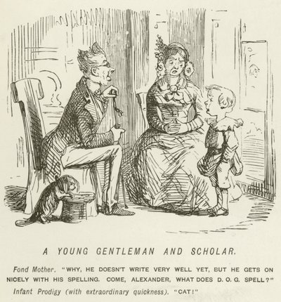 رجل شاب وعالِم بواسطة John Leech