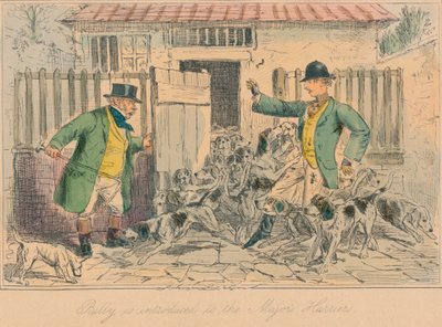 تم تقديم بيلي إلى ماجور هاريرز ، 1858 بواسطة جون ليتش