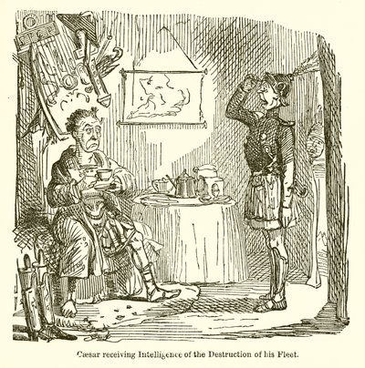 قيصر يتلقى ذكاء تدمير أسطوله بواسطة John Leech