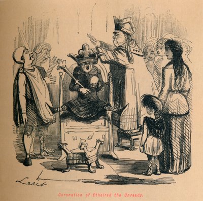 تتويج Ethelred الغير جاهز ، c1860 ، c1860 بواسطة جون ليتش