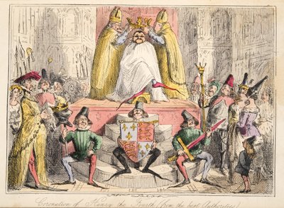 تتويج هنري الرابع. (من أفضل السلطات) ، من تاريخ القصص المصورة في إنجلترا ، حانة. 1864 (النقش اليدوي) بواسطة جون ليتش